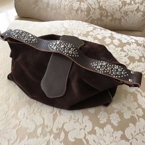 Tylie Malibu Brown Suede Bag